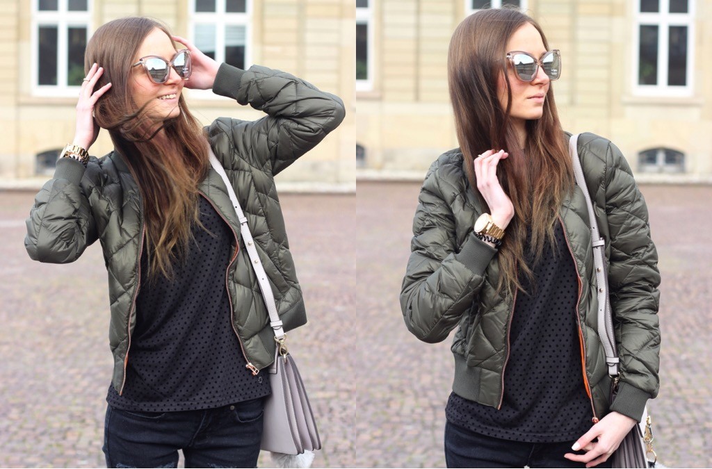 STREETSTYLE: BOMBERJACKET AND BLACK CASUAL